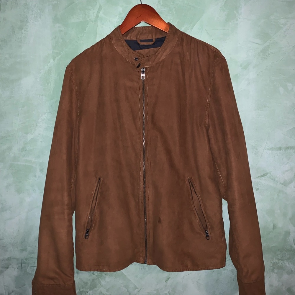 Zara Men’s suede bomber jacket size medium
